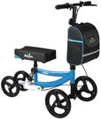 Aojin Knee Scooter Steerable Portable Walker 8" Front Wheels Senior 300LB Blue. Fixed Price $49.99.