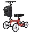 Elenker Knee Scooter Steerable Deluxe Medical Walker Crutch Alternative Red. Fixed Price $65.00.