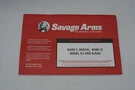 Savaga Arms Mark Rascal Ii Model 93 B. Mag Owners Manual Rifles. Fixed Price $9.99.
