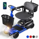 Sacvon 4 Wheels Mobility Scooter With Cane Holder For Seniors, Electric Folding. Fixed Price $691.65.