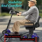 Foldable 4 Wheel Mobility Scooter Folding Drive Device For Seniors Adults (blue). Fixed Price $699.99.