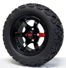 12" Gt Gloss Black Wheels & 20X10-12 Dot All Terrain Tires Combo Set Of 4. Fixed Price $614.95.