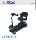 New Ev WT-T4DKC- Green Minirider Lite Wheel Power Scooter. Fixed Price $800.00.