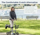 Drive Medical Steerable Knee Walker Black 4-WHEEL Padded Leg Rest Basket. Fixed Price $399.00.