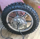 Electric Scooter 14 Inch Wheel Hub Motor, Disc Brake W/ Off Road Tire. Fixed Price $119.87.