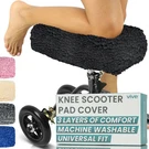 Vive Mobility Knee Scooter Pad Cover - Soft Plush Count (pack 1), Black. Fixed Price $33.96.