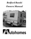 Bedford Bambi Camper Van Owners Manual Autohomes Rascal, Vauxhaull, Suzuki Etc. Fixed Price $13.31.