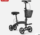Medline Manual Seated Mobility Scooter Knee Walker, 8 Wheels, 300LB Cap Crutch. Fixed Price $129.99.