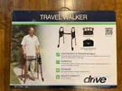 Drive Medical Deluxe Folding Travel Walker With 5" Wheels & Legs. Fixed Price $50.00.