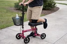 Pink Kneerover Scooter KS-05-P Steerable Walker W/ Basket Open Box. Fixed Price $94.99.