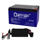 Mighty Max 12V 12AH Gel F2 Replaces Electric Mobility Rascal 115 + Charger. Fixed Price $49.99.