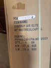 Hill Rom Synergy Air Elite Bariatric Mattress Nib W/pump 1000LB Capacity. Fixed Price $3850.00.