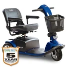 Pride Victory 10, 3-WHEEL Mobility Scooter, With 5-YEAR Extended Warranty. Fixed Price $2346.00.