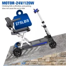Wheels Foldable Travel Mobility Scooter 120W 24V Battery Powered For Elderly. Fixed Price $1299.00.