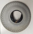 Cheng Shin 4.00-5 Pneumatic Mobility Tire With Diamond Knobby Tread Color Gray. Fixed Price $27.99.