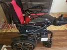Culver Mobility Electric Foldable Power Wheelchair Red/black Joystick Control. Fixed Price $400.00.