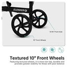 Elenker Best Value Knee Walker 10" Front Wheels Steerable Medical Scooter Black. Fixed Price $102.61.