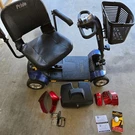 Pride 4-WHEEL Mobility Scooter Go-go Elite Plus SC54 W/new Batteries & More. Fixed Price $739.95.