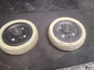 Two (2) Pride Jazzy Mobile Scooter Caster Wheels. Fixed Price $29.99.