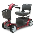 Pride Mobility Victory 9 4-WHEEL Scooter, Candy Apple Red. Fixed Price $1850.00.