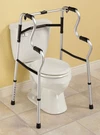Deluxe Easy Rise Walker, Adjustable Safety Frame For Sitting And Rising, Silver. Fixed Price $80.24.