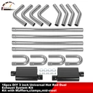 16PCS Diy 3" Hot Rod Mild Steel Dual Exhaust System Kit With Mufflers & Clamps. Fixed Price $346.81.