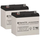 Sigmastek SP12-55NB Vrla Replacement Batteries For Merits P183-2EHD Wheelchair. Fixed Price $229.99.